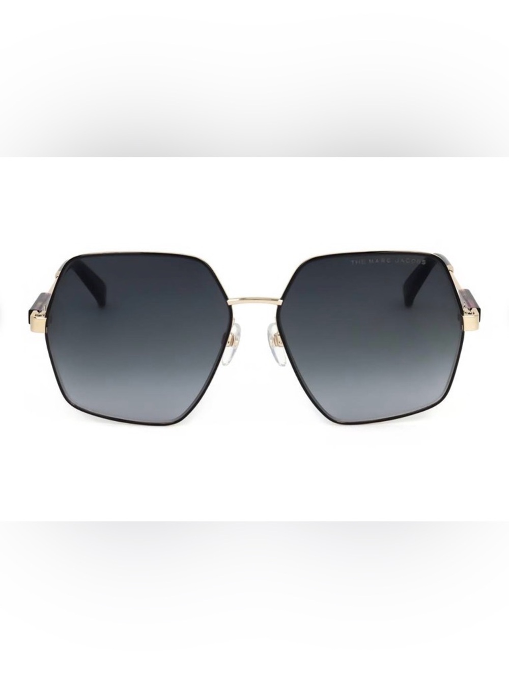 Marc Jacobs Women’s Hexagonal Sunglasses in Black & Gold 575/S RHL/90